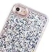 iPhone 6 6S Case, Shinymore Full Protection Soft Bumper Case 3D Creative Sparkle Dynamic Liquid Flowing Floating Glitter Bling Diamond Moving Quicksand Case for iPhone 6 & 6S (Silver Diamonds)