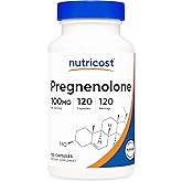 Nutricost Pregnenolone 100mg, 120 Capsules - Non-GMO, Gluten Free, Vegetarian Capsules