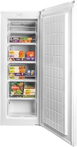 SIA SFZ144WH 160L Tall White Freestanding Upright Freezer E Rated 6 Drawers view 3