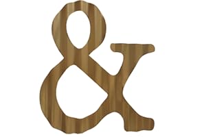 HKOMERE 13.7" Metal Letters for Wall Decor, Corrugated Golden Large 3D Letters, Decorative Farmhouse Hanging Alphabet Signs for Home Bedroom Office Wedding Party (&)