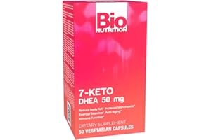 Bio Nutrition 7-Keto DHEA 50 mg 50 Vegetarian Capsules | Promote Lean Muscle Growth | Increase Energy & Stamina | Immune Function
