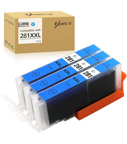 Miss Deer Compatible Ink Cartridges Replacement For Canon 280 PGI-280 PGI-280XXL 280XXL PGBK For Canon PIXMA TR7520 TR8520 TS6120 TS6220 TS8120 TS8220 TS9120 TS9520 TS6320 TS9521C (PGBK, 3-Pack