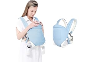 MIAO PAW Baby Sling Carrier - Newborn to Toddler, Breathable Carrier with Adjustable Infant Hip Seat, Nursing Sling Wrap Carries 7-45 Lbs, Blue