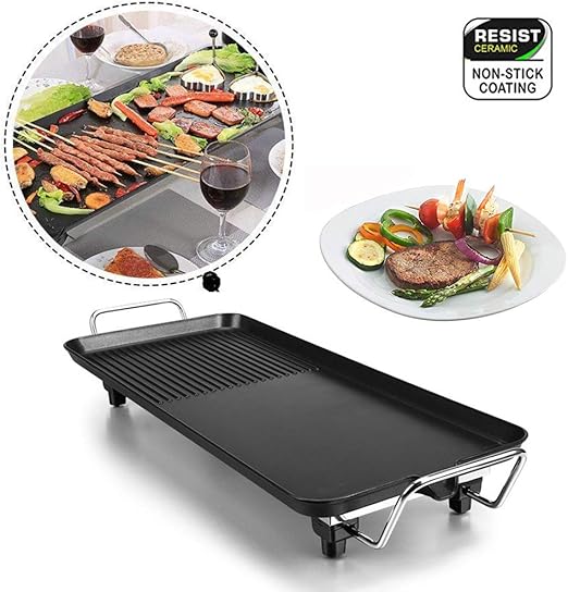Teppanyaki Grill Plate Electric Hot Plate Griddle BBQ BBQ Flat Frying