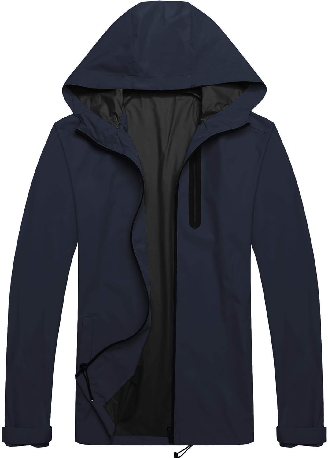COOFANDY Mens Waterproof Rain Suit With Hood 2 Pieces Lightweight Fishing Camping Rain Jacket: Clothing