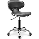 GreenLife® Butterfly Hydraulic Adjustable Height Rolling Stool Beauty Spa Facial Massage Black