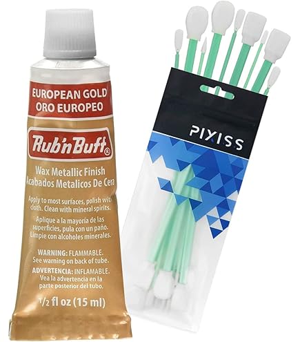 Rub'n Buff Amaco - Finition Or Européen Pour Projets Créatifs - Cire Métallique Facile à Appliquer