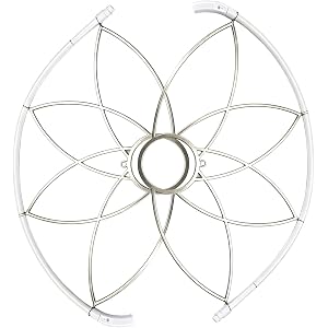 CLOTHBAG LED Hand Fan with Flowing Waterfall Light Effect, 13-Inch Light Up Folding Fan and Rave for Stage Lighting Effect, F