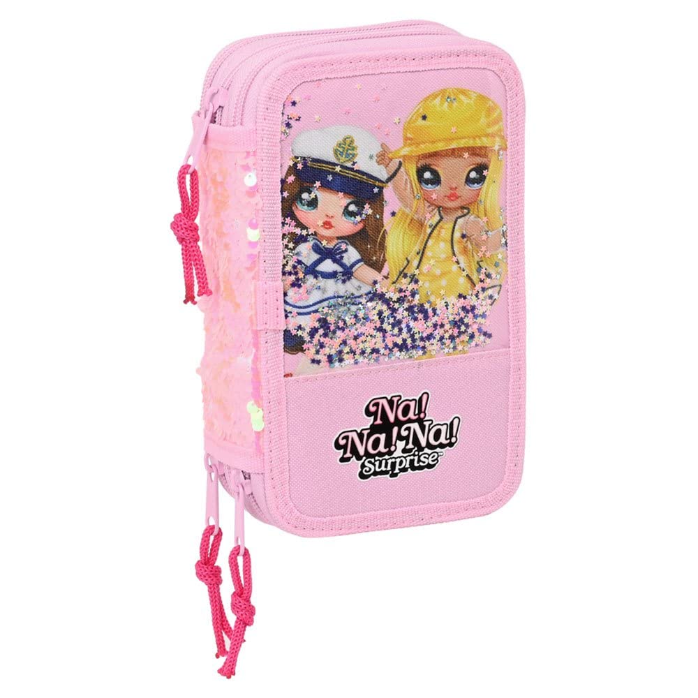 SAFTA 412264857 Triple Pen 36 Pcs Nanana Sparkles 12,5X19,5X5,5Cm, Multicoloured
