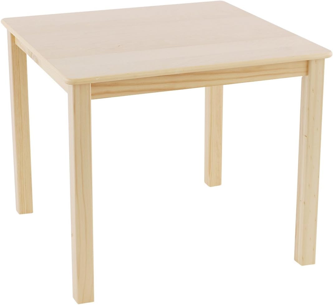 natural wood kids table