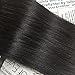 Moresoo 18 inch 100g/40pcs 100% Straight Unprocessed Virgin Remy Human Hair Off Black Color 1b Seamless Skin Weft Tape In Hair Extensions