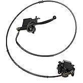 Left Hydraulic Brake Master Caliper Rear Hand Hydraulic Disc Brake Assembly Replacement for 50cc 90cc 110ccc 125cc Chinese Ta