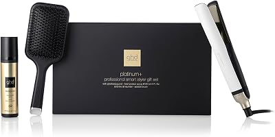 ghd Platinum+ Professional Smart Styler Gift Set with Bodyguard & Paddle Brush