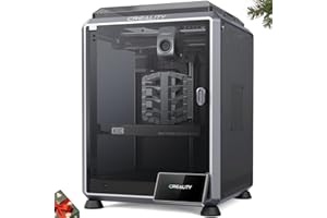 Creality K1C 3D Printer, 600mm/s High-Speed Auto Leveling Clog-Free Robust Direct Extruder K1 SE Upgraded 3D Printer with AI Camera 300°C Printing Silent Mode Support Carbon Fiber Filaments