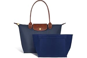 FASTFAIRY Tote Bag for Women: With Purse Organizer Insert - Foldable Nylon laptop Bag - Capacity for Travel Work commute