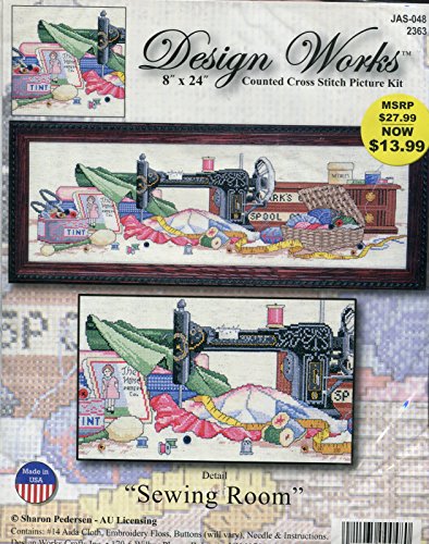 Design Works Sewing Room Counted Cross Stitch Picture Kit