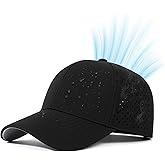 Hydro Performance Snapback Baseball Cap Lightweight Cooling Hat for Large Heads Water Repellent Breathable Floatable
