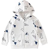 ROMPERINBOX Baby Hoodie for Boy Girl, Full Zip-up Lightweight Thin Jackets Coat Sweatshirts 0-24 Months