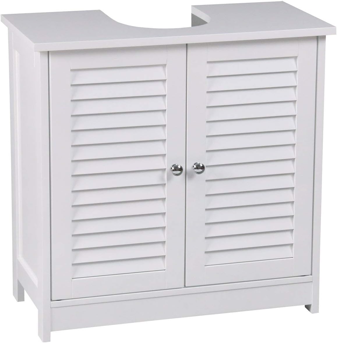 Aspect OSLO BATHROOM STORAGE UNDER SINK CABINET-WHITE, Wood, 60x30x60cm ...