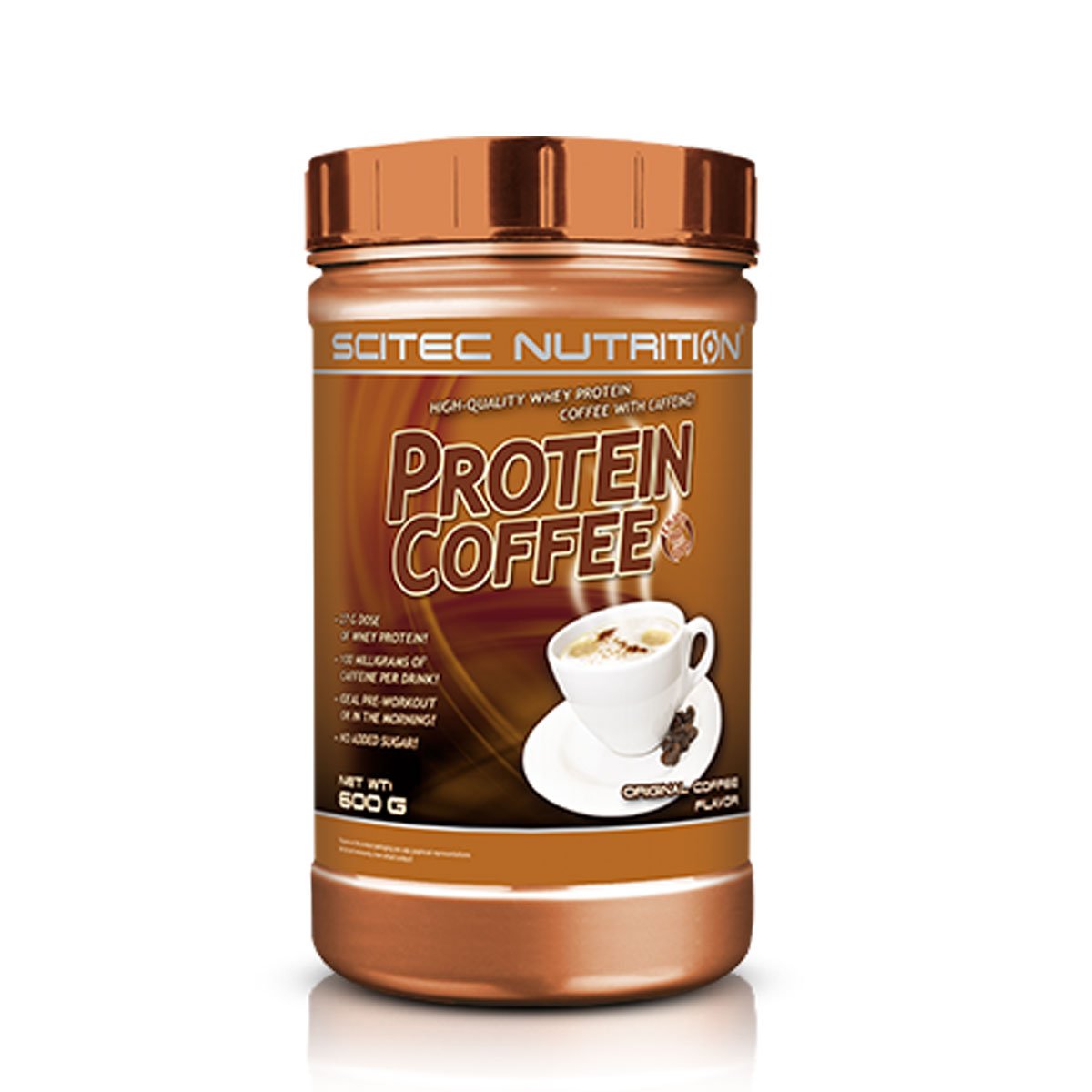 Scitec Protein Coffee With No Added Sugar 600g, 27g Dose of Whey