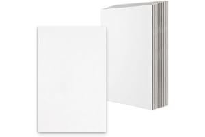 Golden State Art, 10 Pack 11x17 One-side White Corrugated Cardboard Sheets, Flat Cardboard Inserts Layer Pads for Mailing, Packaging or Art Crafts photo backing (1/8" Thick)