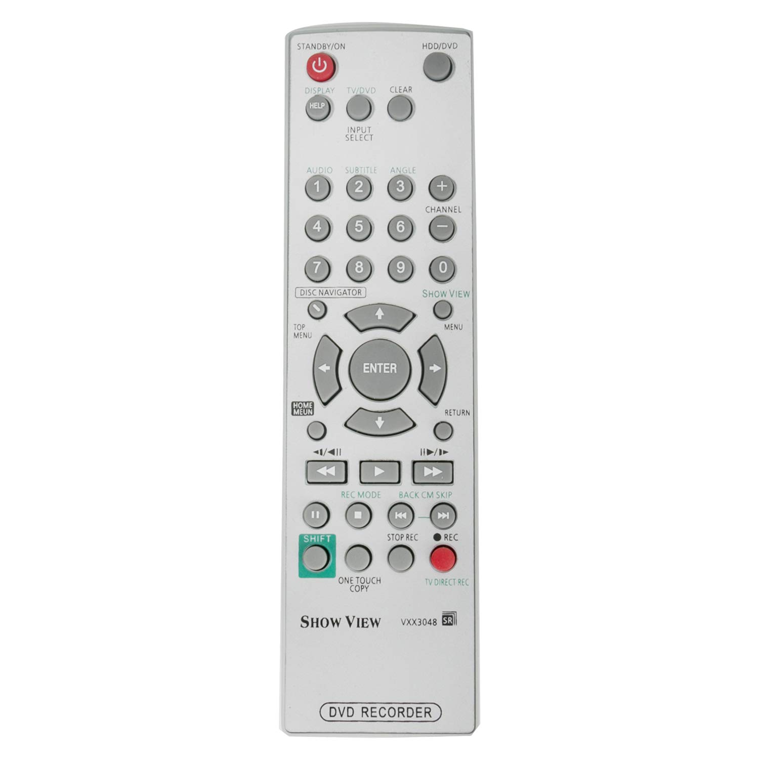 VINABTY VXX3048 Remote Control replaced fit for Pioneer DVD-Recorder DVR-433H DVR433H-S DVR433HK