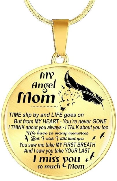 angel mom necklace