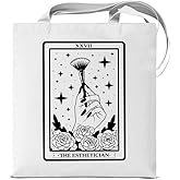 KSFFWQIN Cute Canvas Tote Bag for Women Reusable Grocery Shoulder Bag for Shopping Work Travel Beach