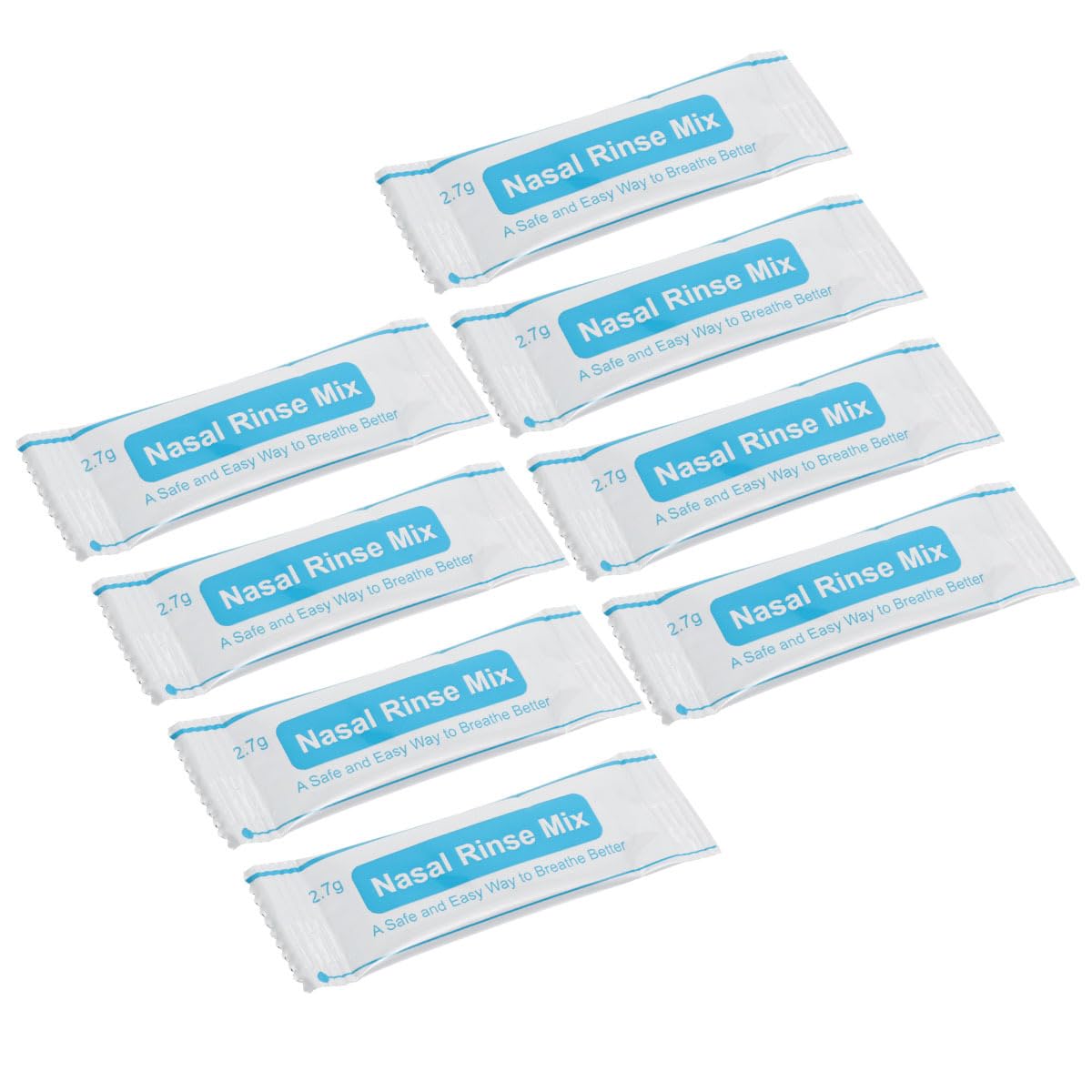 Beavorty Nasal Rinse Salt Packets 40Pcs Saline Packets Nasal Wash Salt Packets Sinus Rinse Packets Buffered Salt for Nasal Wash Irrigation Systems Kids Neti Pot Kids Neti Pot