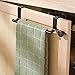 mDesign Over-the-Cabinet Kitchen Dish Towel Bar Holder - 9