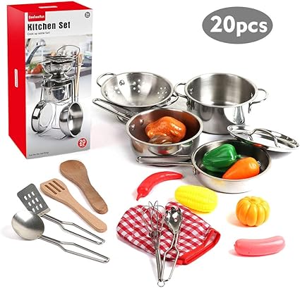 set de utensilios de cocina para niños