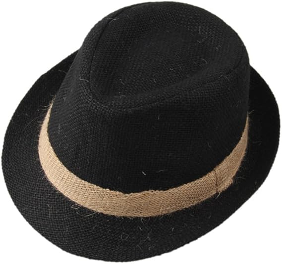 boys black fedora hat