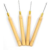 4 Latch Hook Crochet Needles/microneedle for Hair Extension, feather and Dread Maintenance Installation