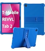 Custodia Per T-Mobile Revvl Tab 2 10.1 Pollici 2025 | Cover Pieghevole In Pelle PU Blu Con Supporto, Porta Matita E Cinturino Da Polso - 2