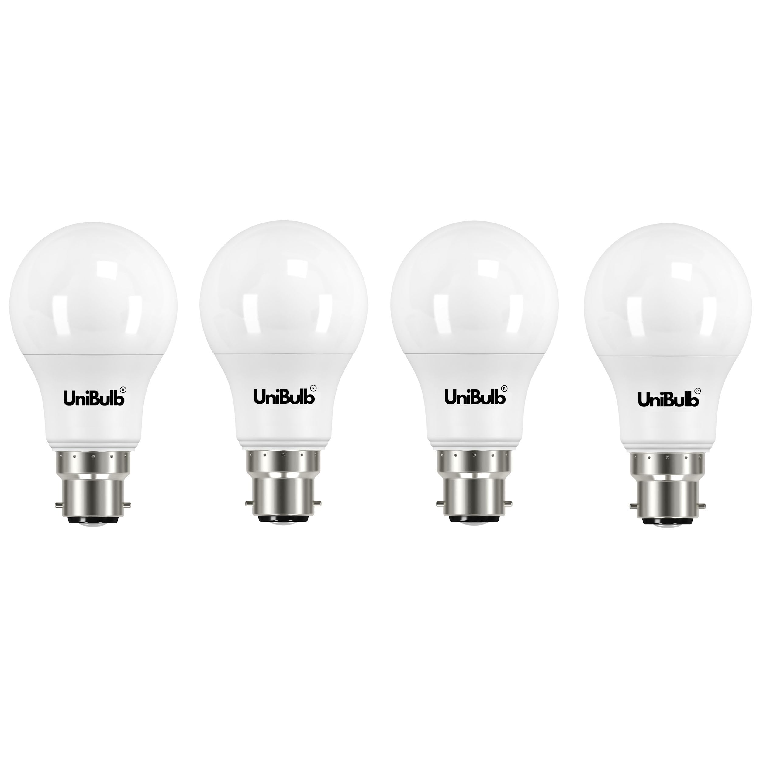 Unibulb B22 GLS Bayonet 13.5W Energy Efficient LED Light Bulb, 1521 Lumens, 3000K Warm White, 100W Equivalent, 15,000hr Life, Non-Dimmable, Pack of 4