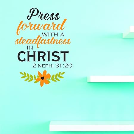 Discounted Vinyl Wall Decal Press Forward With A Steadfastness