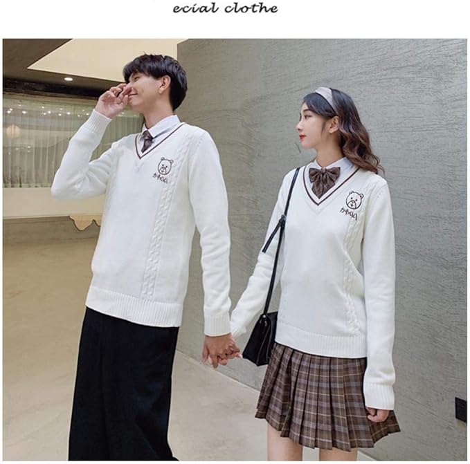 Amazon Co Jp アクルド 学生服 Jk服 男子 女子高制服 カーディガン スクール 仮装 コスチューム Jkコスプレ クラスの服 春秋冬用 學院風 イギリス風 高校制服 発表会 卒服入学 服 ファッション小物
