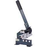Metal Plate Shear, Hand Plate Shear, Manual Metal Cutter Cutting Tool, Metal Steel Frame Snip Machine Benchtop, High Precision Manual Metal Shear for Cutting Sheet Steel, Flat Steel, Rod Steel