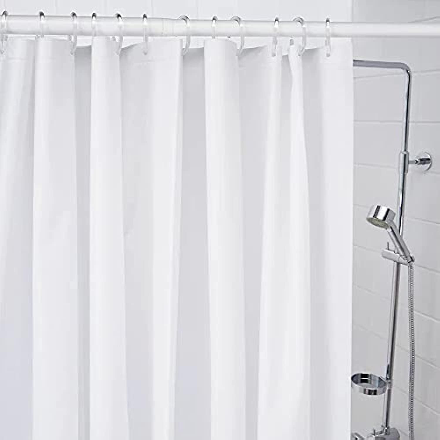 Ikea Bjarsen Shower Curtain White 71x79 604.437.02