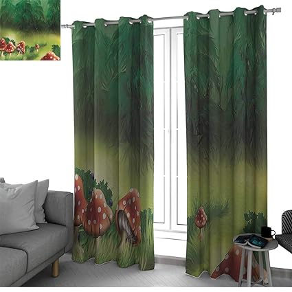 Amazon Com Mushroom Decor Thermal Insulated Blackout