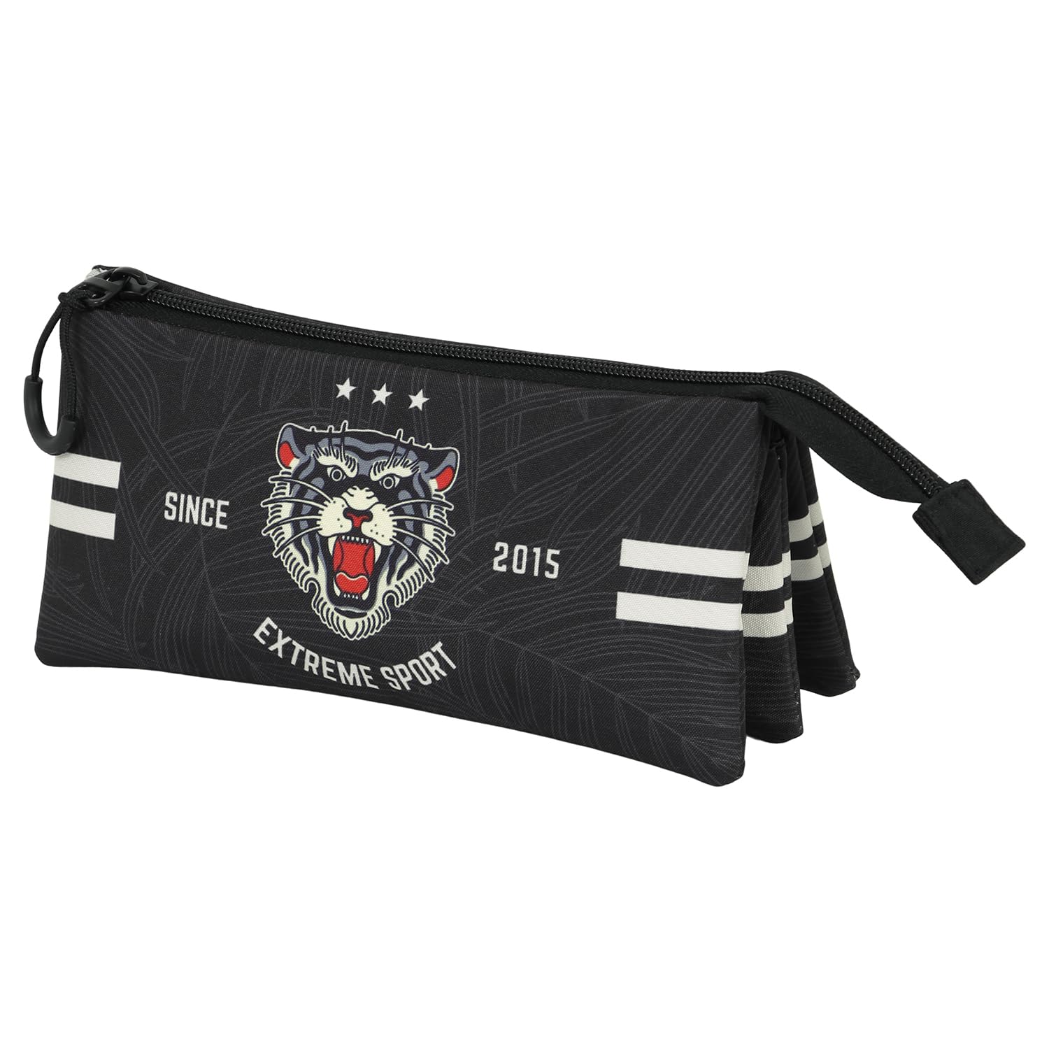 PRO-DG Unisex 05336 2.0 FAN Triple Pencil Case Tiger, Tiger, One Size