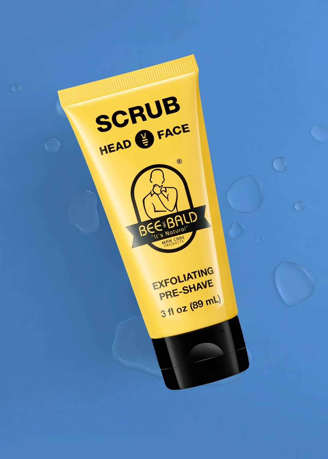 Bee Bald SCRUB Exfoliating Pre-Shave deep cleans and removes pore clogging dirt, oil and dry, flaky skin - Image 4