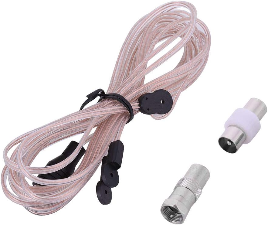 VBESTLIFE FM Dipole Antenna Radio Receiver Aerial TV Female Connector 10.5ft