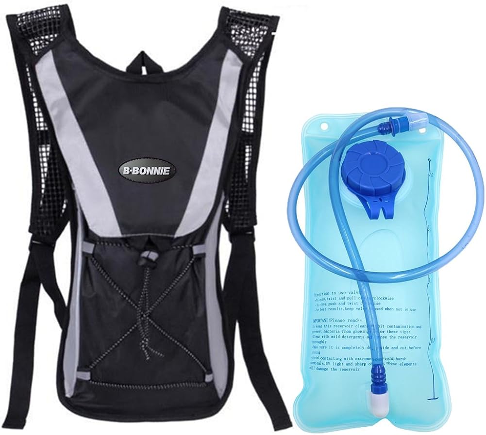 hiking backpack with water pouch