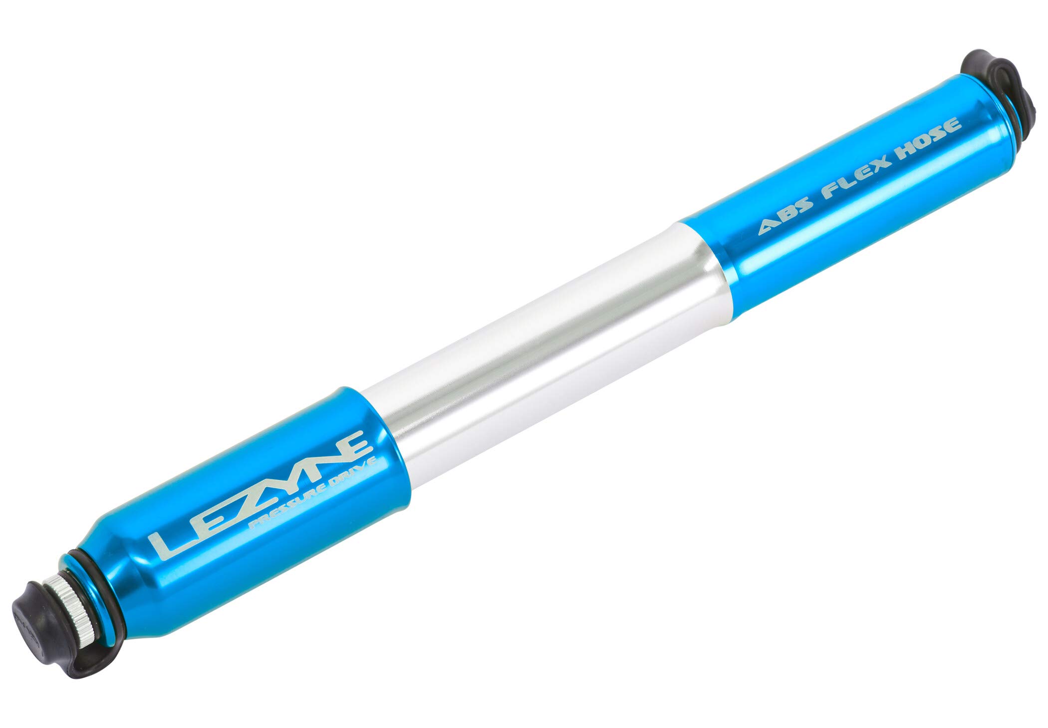 Photo 1 of LEZYNE Pressure Drive, Blue/Hi Gloss Handheld Bike Pump with ABS Flex Hose, 120 PSI
