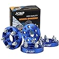 KSP 5x100 Wheel Spacers 25mm for 5 Lug 1992-2023 Impreza, 2000-2013 Outback, 1989-2014 Legacy, 1997-2017 Forester, 2012-2016 Scion FR-S 12x1.25 Thread 56.1mm Hub Bore Hubcentric Blue Wheel Adapters