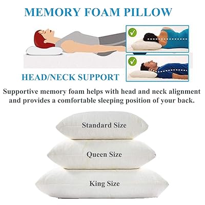 Buy Memory Foam Pillow King Breathable Cooling Hypoallergenic Shredded Memory Foam Bed Pillow With Zipper Removable And Washable Bamboo Derived Rayon Cover White Online In Indonesia B07kmw8zsn