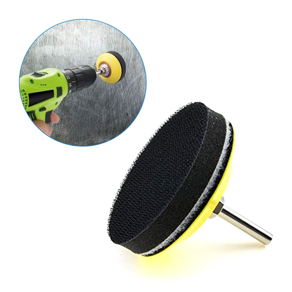 130pcs 2 Inch Sanding Discs Pad, Uspacific Backer Plate 1/4" Shank Sponge Cushions for Drill Grinder Rotary Tools 60-3000 Grit Sandpapers: Industrial & Scientific