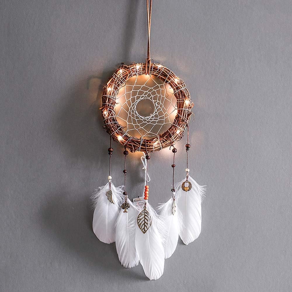Coeur Yuyuando Led Capteur De Reves Attrape Reves Dream Catcher Rotin En Bois Manuel Traditionnel Pour Decoration Chambre Fille Voiture Attrape Reves Bebe Mural Deco Croix Murales Ameublement Et Decoration Lawawarenesssociety In