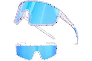 Youth Polarized Sunglasses Kids Baseball Glasses,Cycling Sport Shades for Boy Girl 8-14,UV400 Protection Volleyball Running